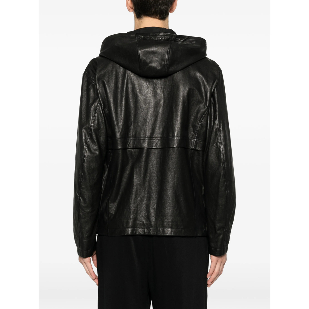 [TAGLIATORE] Leather Jacket SS26 CHE26-04 KAYV NERO