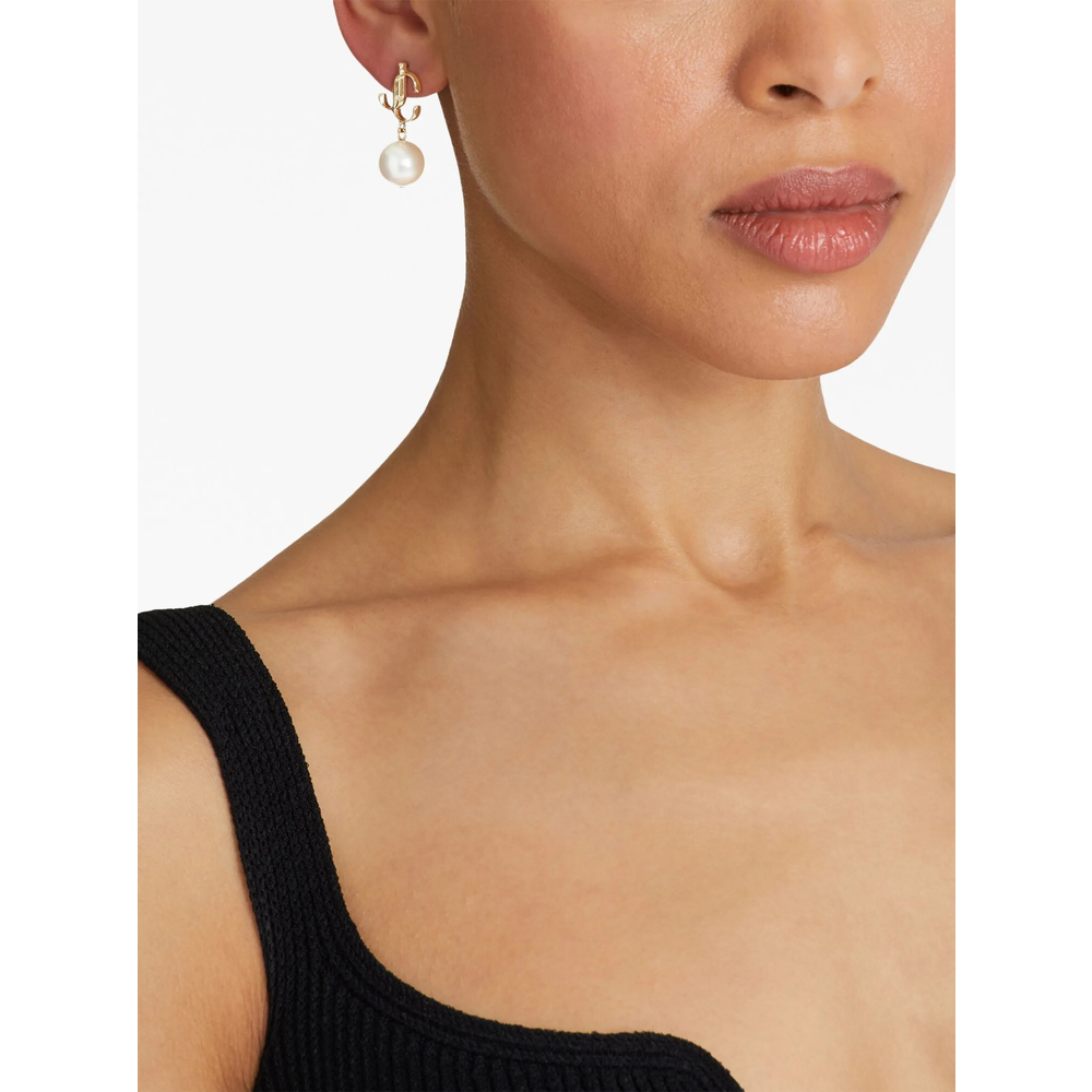 [Jimmy Choo] Earring FW26 JC PEARL EARRI DXQ GOLWH