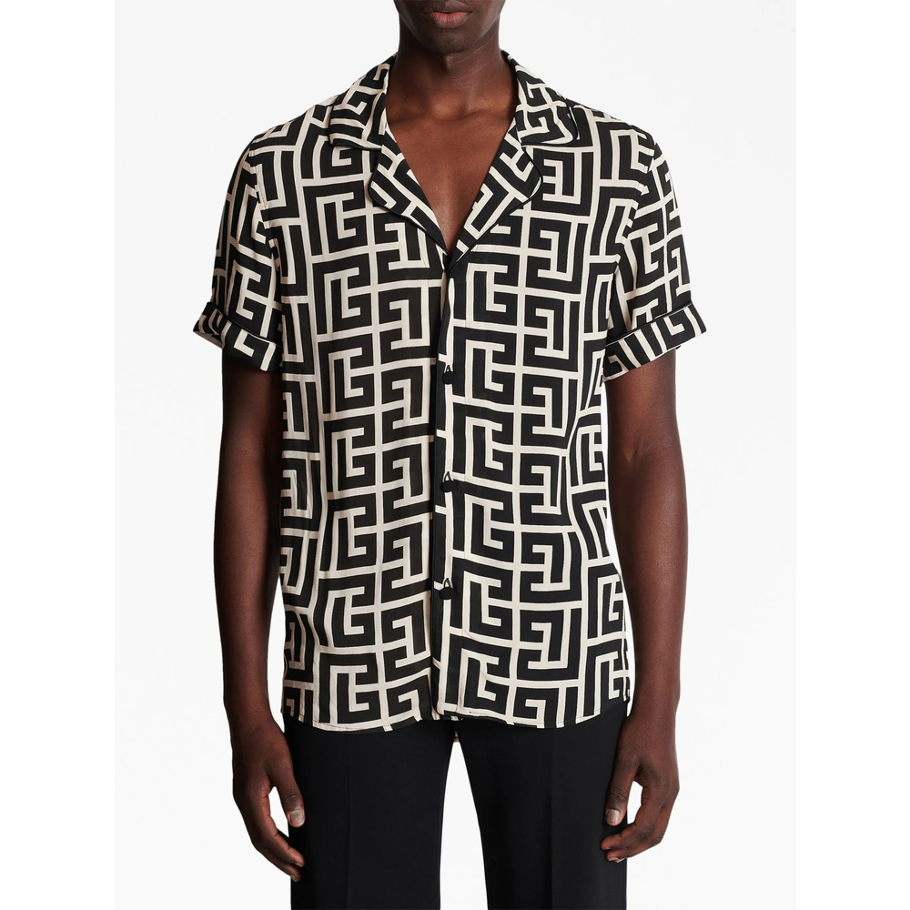 [Balmain] Shirts Short Sleeve SS26 FH1HN011 VD01 GFE