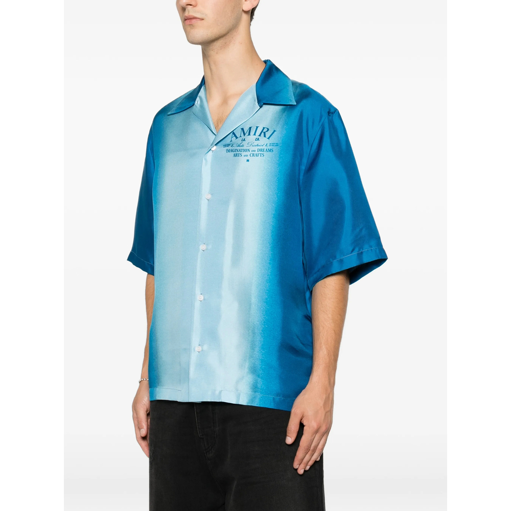 [Amiri] Shirts Short Sleeve FW26 AMTOSH1205  SAPPH