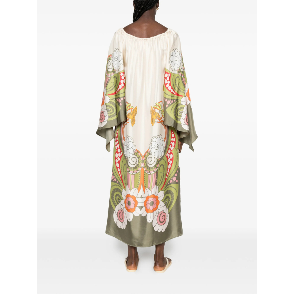 [La Double J] Long sleeve dress FW26 DRE1020 SIL029AMB0 WH04