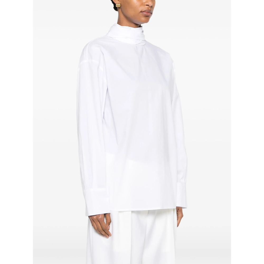 [THE NINA STUDIO] Shirts Long Sleeve SS26 N2745  WHITE