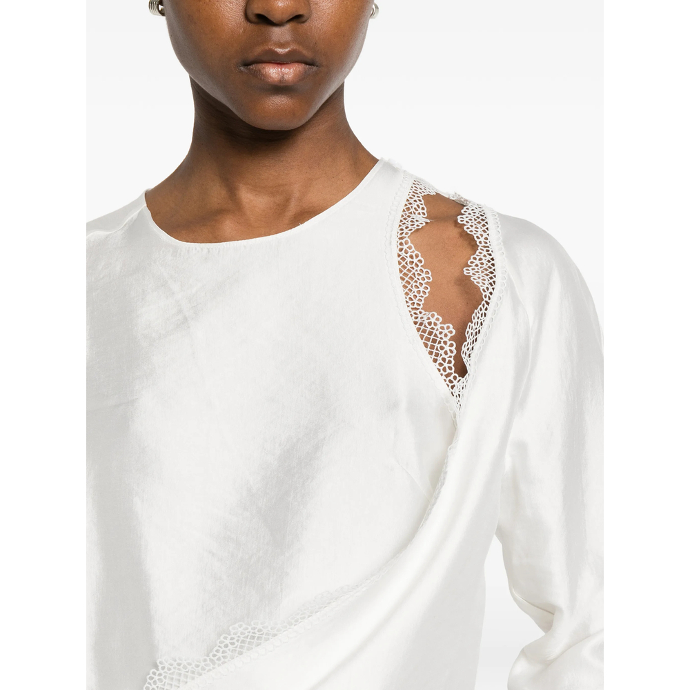 [Viktoria Chan] Blouse SS26 SS26102WH  WHITE