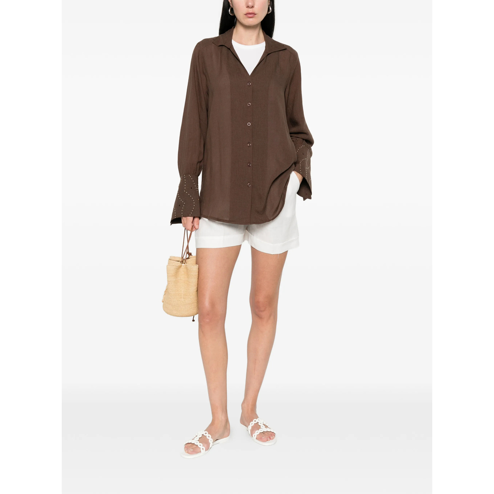 [Venuja] Shirts Long Sleeve SS26 ST008A  CAFE