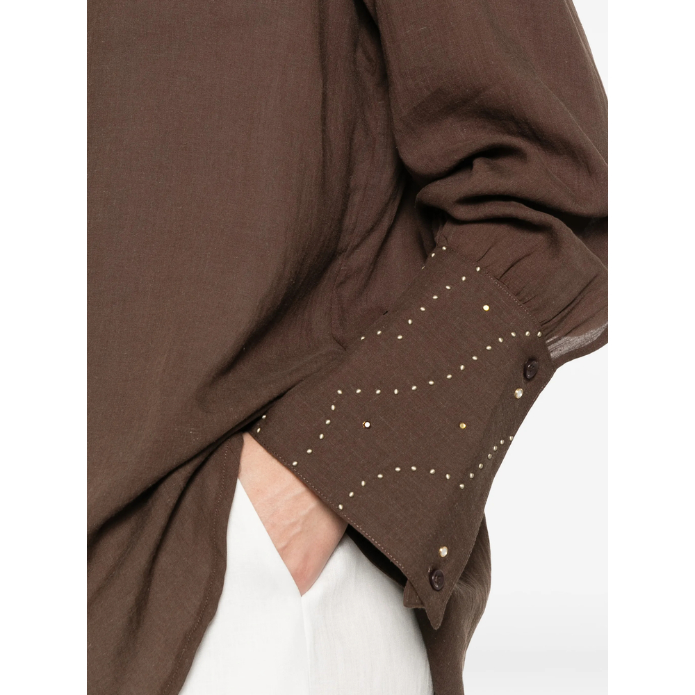 [Venuja] Shirts Long Sleeve SS26 ST008A  CAFE