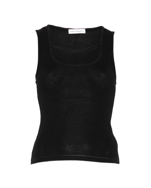 [Niccolò Pasqualetti] Tank top SS26 KU58A COYA BLACK