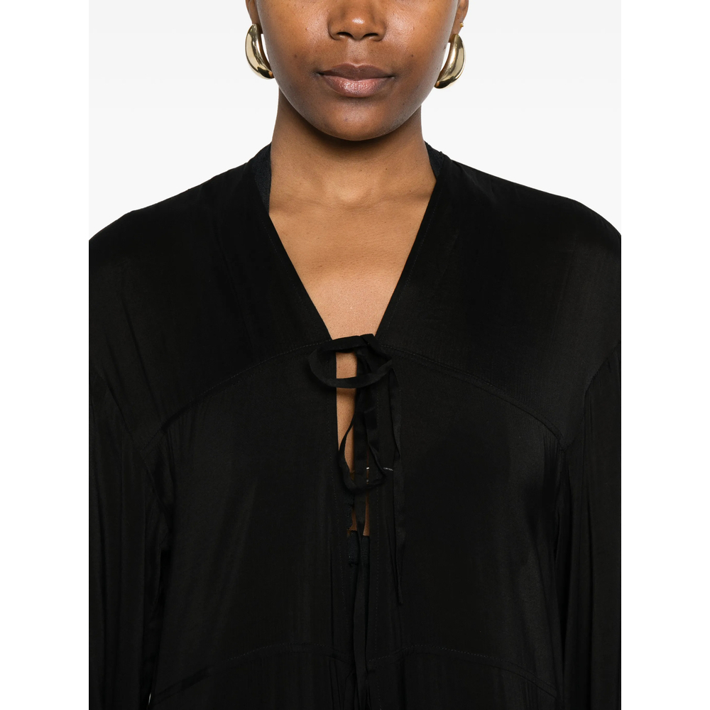 [Bondi Born] Long sleeve dress SS26 CU899NT CREMONA BLK