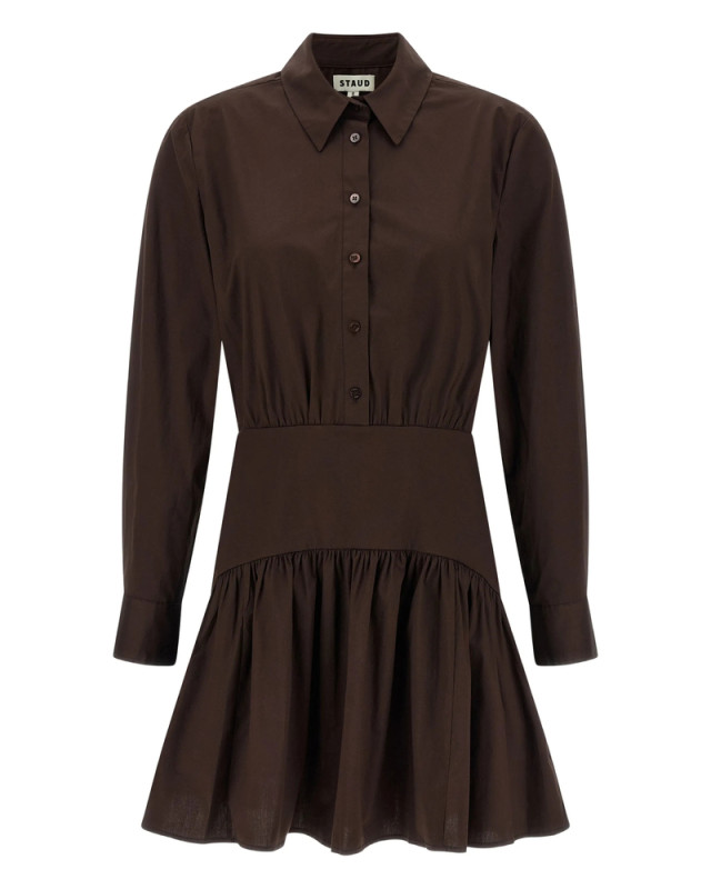 [Staud] Long sleeve dress SS26 R25S2112PO  EART