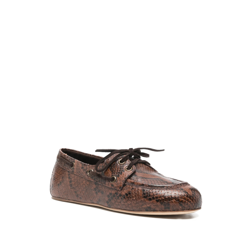 [3juin] Loafer SS26 ALEX 005 SNAKE EBONY