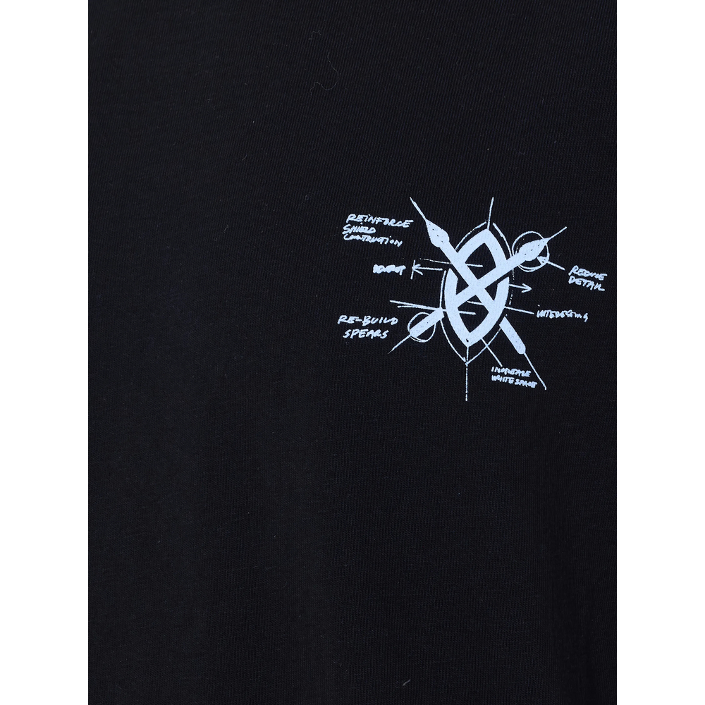 [Daily Paper] T-shirts Short Sleeve SS26 2610010 SHIELD EVO BLACK