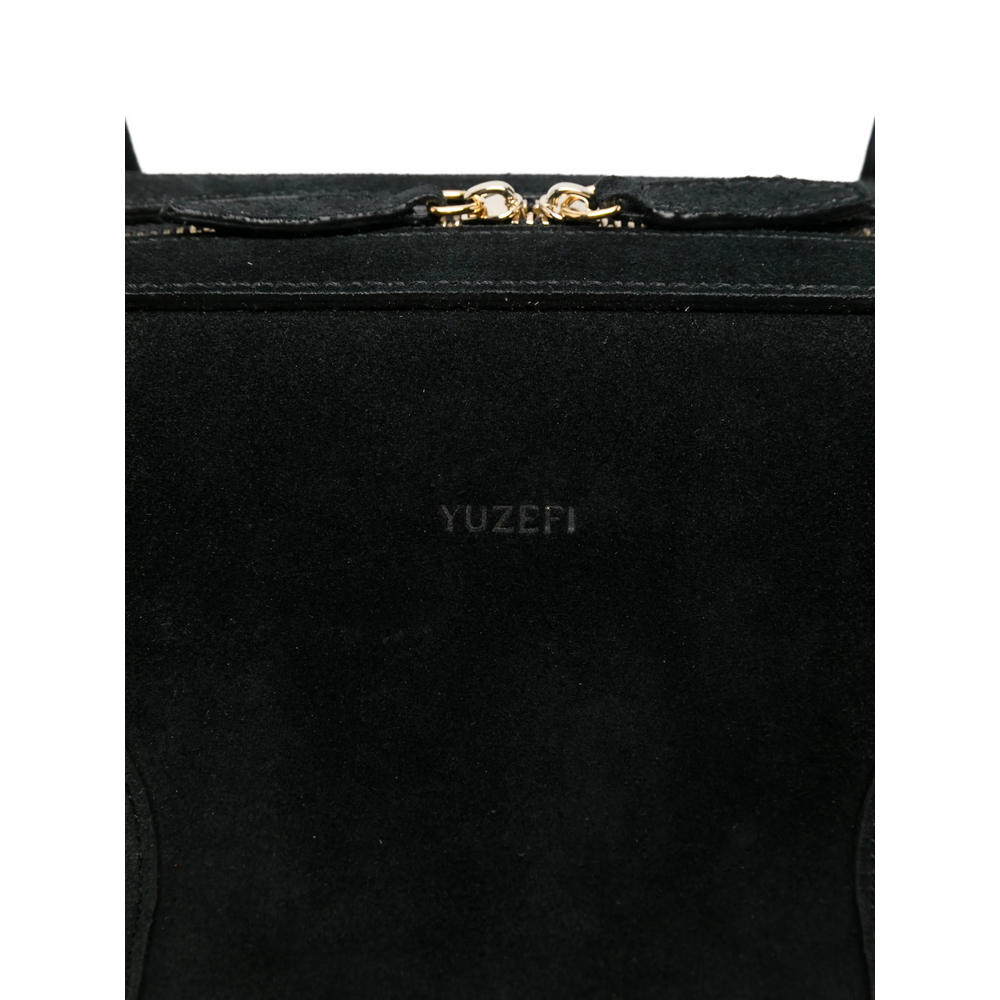 [YUZEFI] Tote bag SS26 BRIOCHE DUFFLE SUEDE BLACK