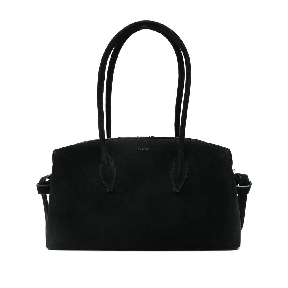 [YUZEFI] Tote bag SS26 BRIOCHE DUFFLE SUEDE BLACK