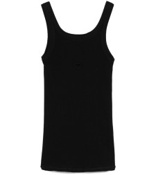 [BASERANGE] Tank top SS26 TOHT-RB HEART BLACK