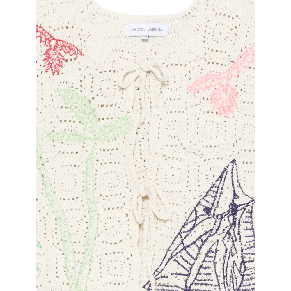 [MAISON LABICHE] Vest SS26 ZWPIVERPALM  IVORY