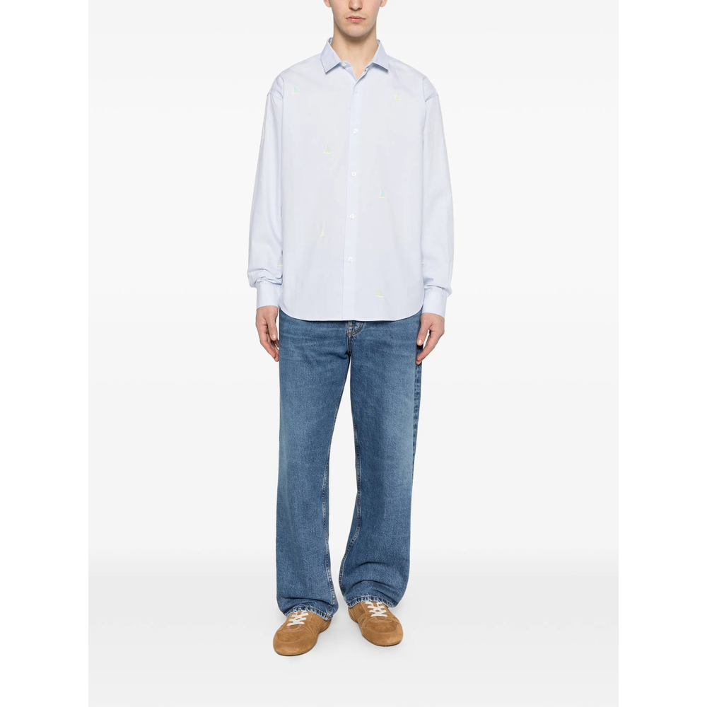 [MAISON LABICHE] Shirts Long Sleeve SS26 ZMBRETEUILBOAT  OXBLU