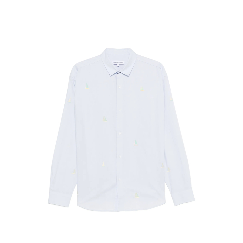 [MAISON LABICHE] Shirts Long Sleeve SS26 ZMBRETEUILBOAT  OXBLU
