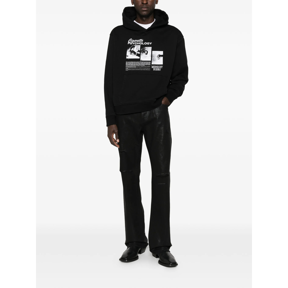 [Midnight Rodeo] Hoodie FW25 MRT-54 CIGARETTE BLACK