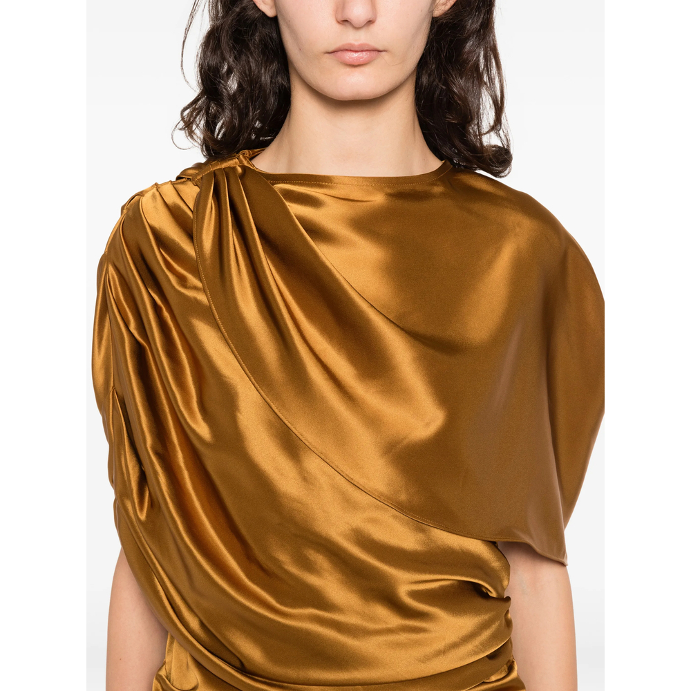 [Malina] Short sleeve dress SS26 12248523 CASSIA AMBER