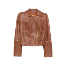 [ELISABETTA FRANCHI] Leather Jacket FW26 GD01Z66E2FK3