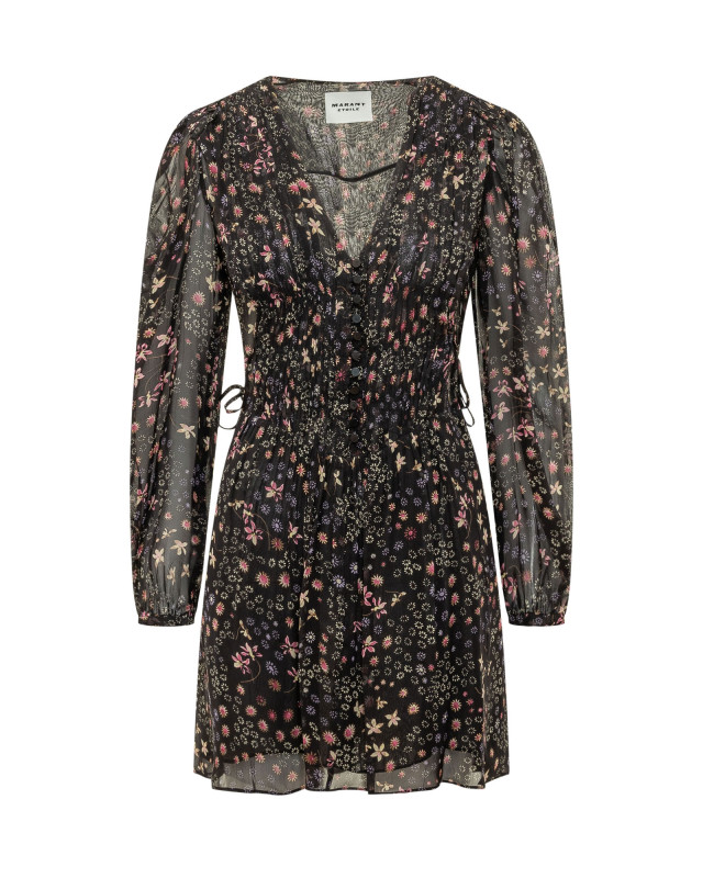 [Marant Etoile] Long sleeve dress FW26 26ARO1084FAD3J01E BKEC