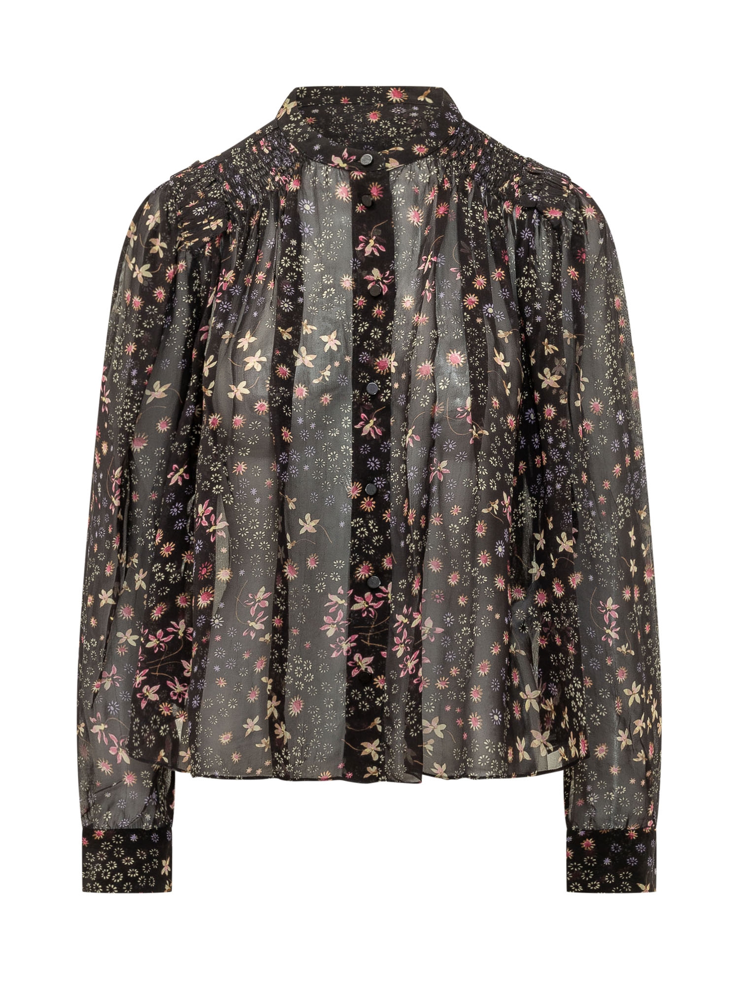 [Marant Etoile] Shirts Long Sleeve FW26 26AHT0947FAD3J01E BKEC