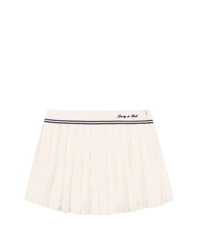 [SPORTY & RICH] Mini skirt FW26 SK01275326WH  ECRU