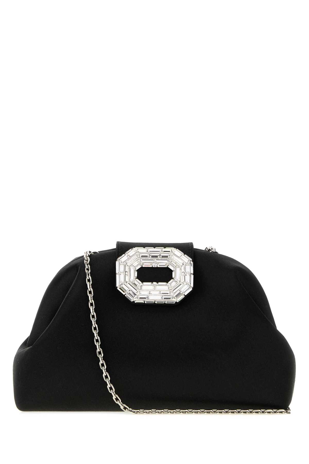 [Amina Muaddi] Clutch bag SS26 CAMELIABAG BLACKSILVER
