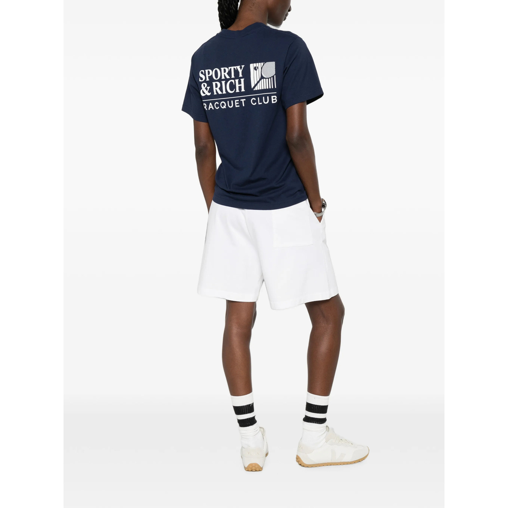 [SPORTY & RICH] T-shirts Short Sleeve FW26 TO11975431BL  DKNAV