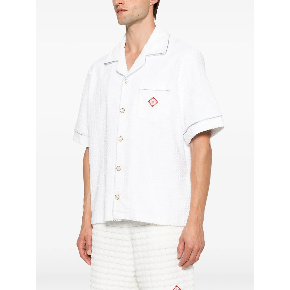 [Casablanca] Shirts Short Sleeve FW26 PF26-SH-085 03 WHITE
