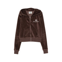 [SPORTY & RICH] Zip up FW26 CA046716689BR  CHOCO