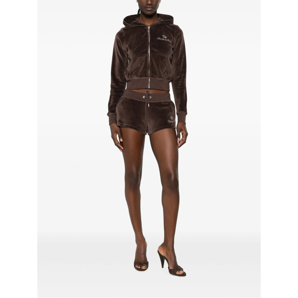 [SPORTY & RICH] Shorts FW26 SH057716689BR  CHOCO