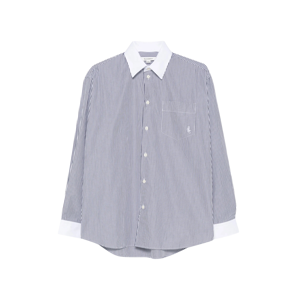 [SPORTY & RICH] Shirts Long Sleeve FW26 SI019710302ST  NAVST
