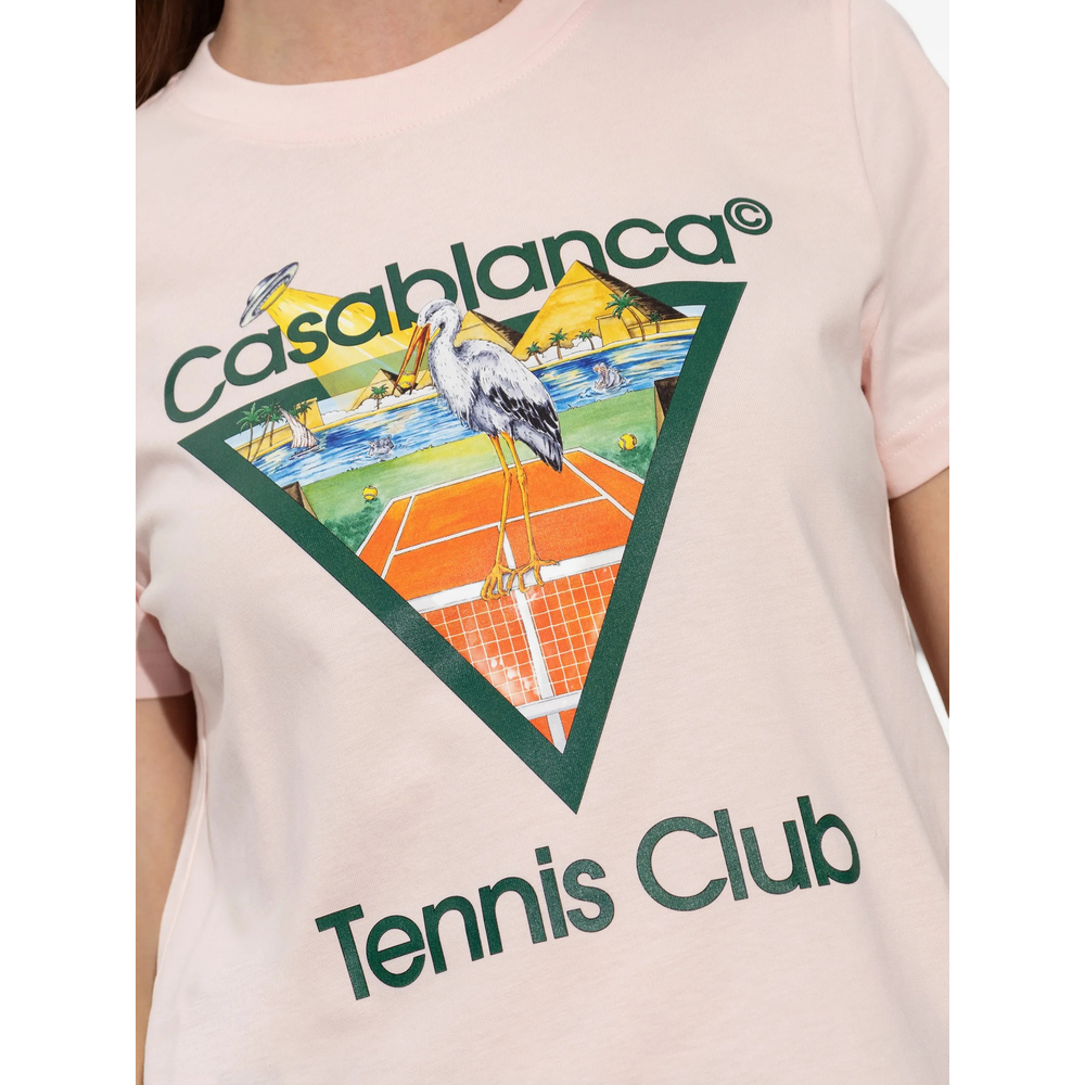[Casablanca] T-shirts Short Sleeve FW26 PF26-JTS-020 02 TENCL