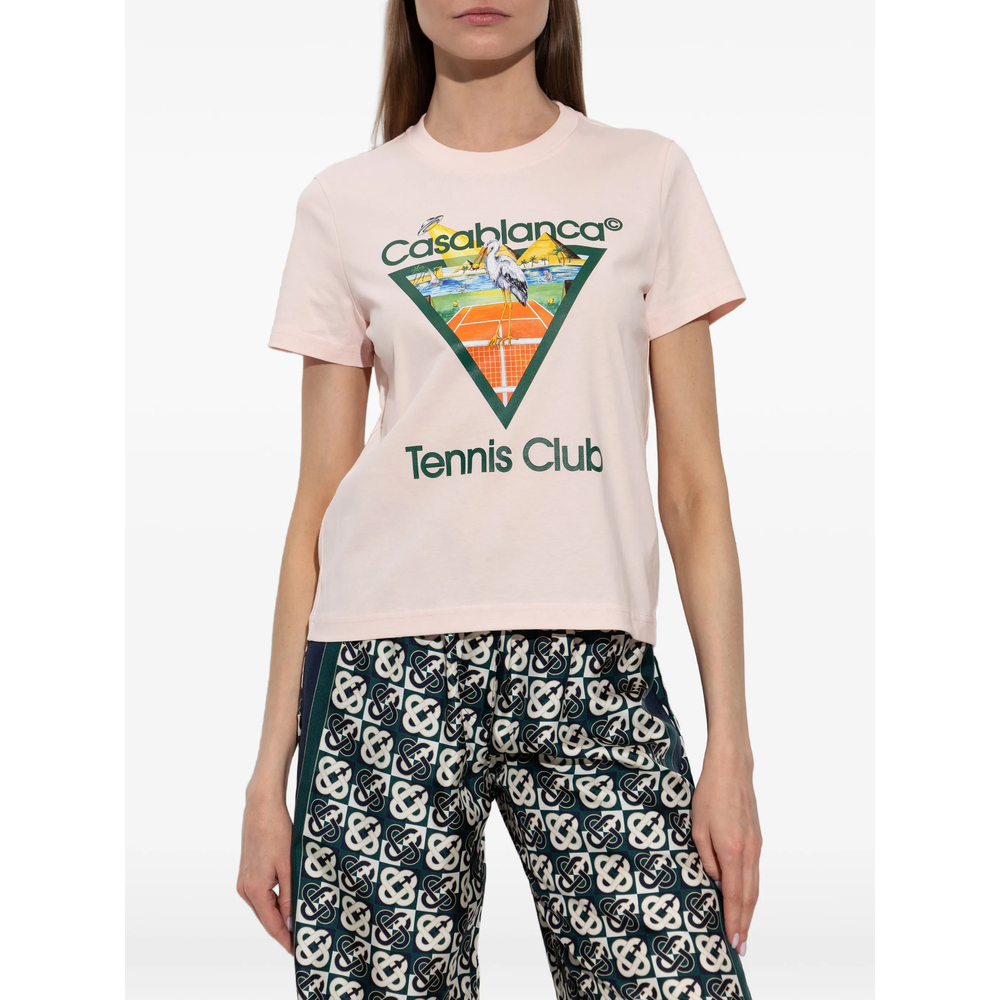 [Casablanca] T-shirts Short Sleeve FW26 PF26-JTS-020 02 TENCL