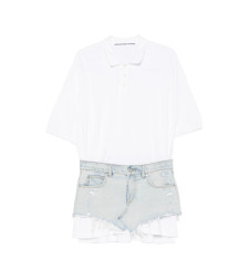 [ALEXANDER WANG] Short sleeve dress FW26 4DC3266121  494C