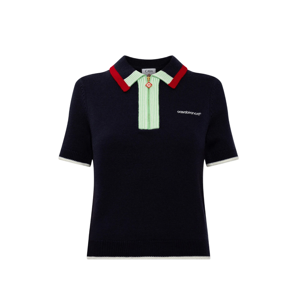 [Casablanca] T-shirts Short Sleeve FW26 PF26-KW-856 01 NAVY