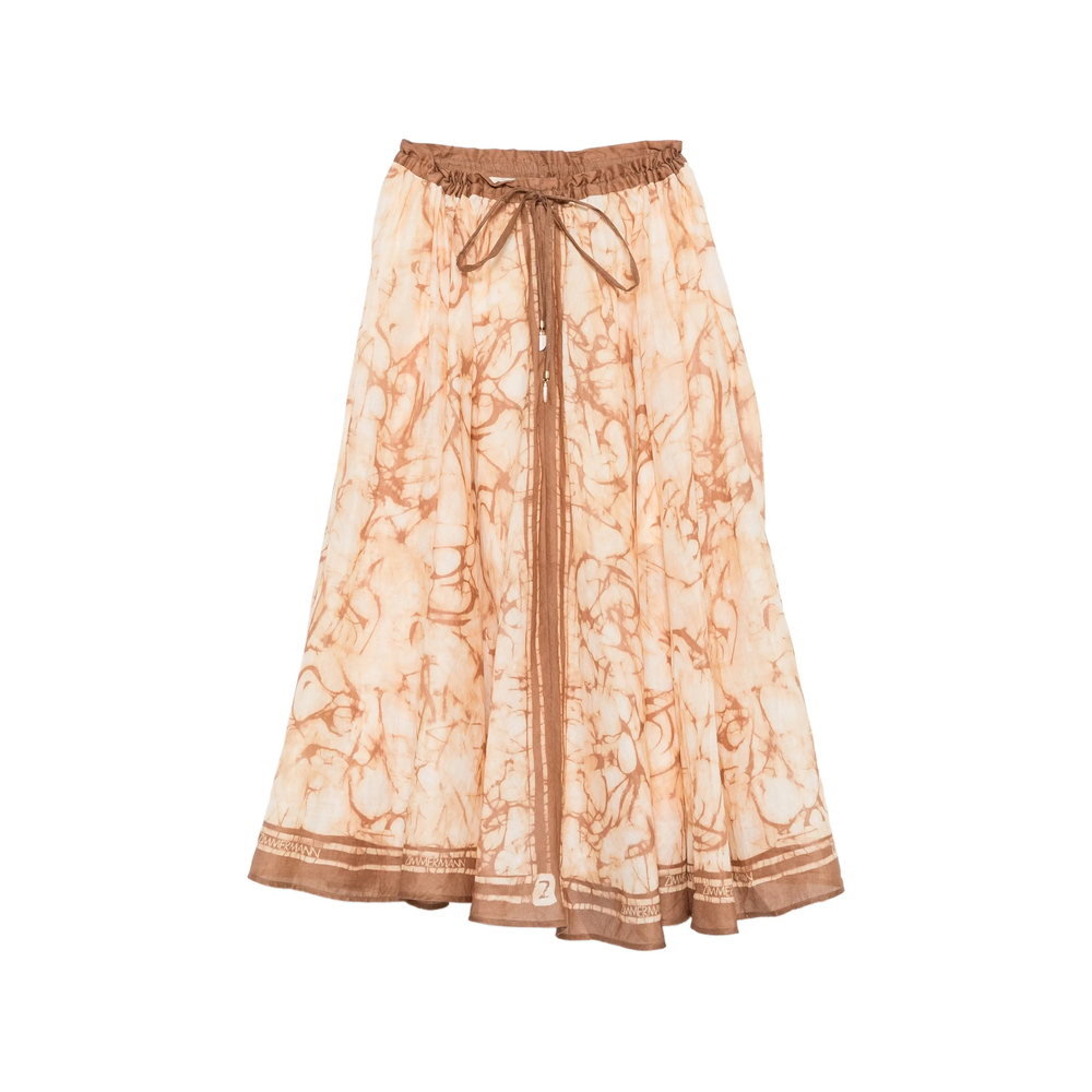 [Zimmermann] Long skirt FW26 8075SSS262  CHOCO
