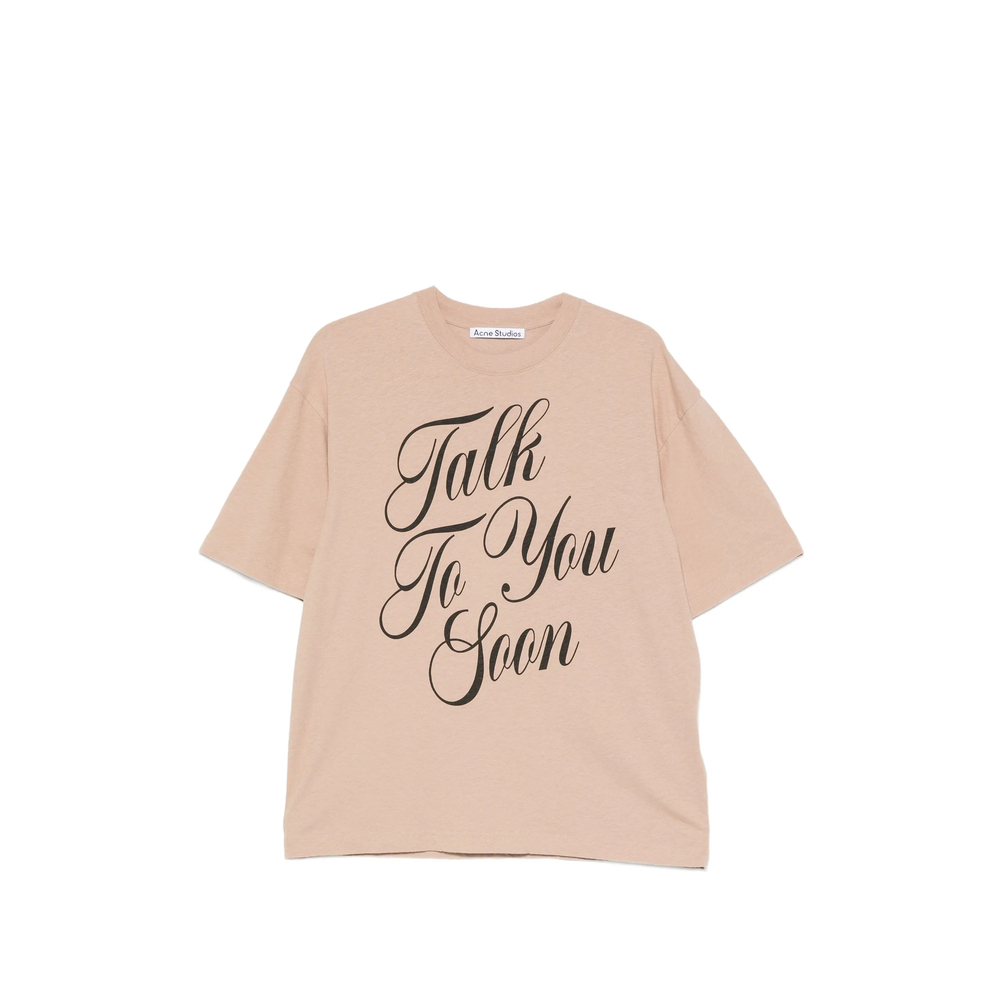 [Acne Studios] T-shirts Short Sleeve FW26 CL0465  BEIGE