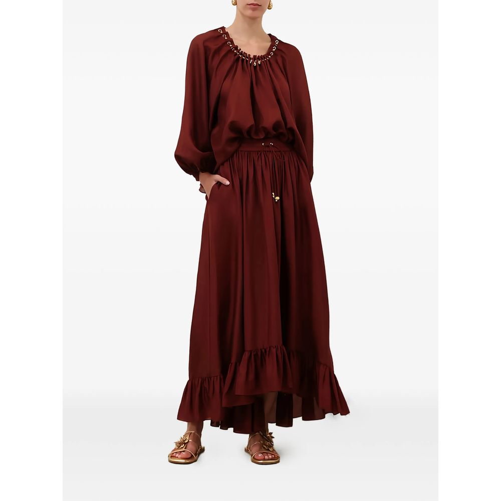 [Zimmermann] Long skirt FW26 8440SSS261  MERLO