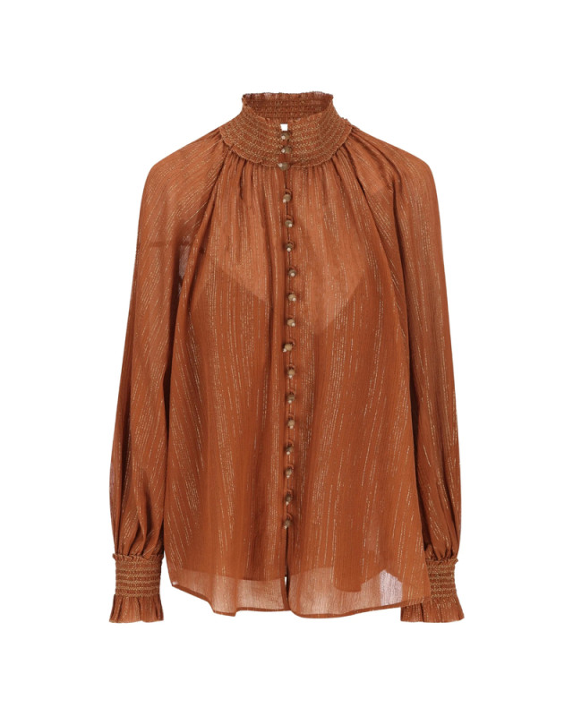 [Zimmermann] Blouse FW26 9005TSS261  TAN