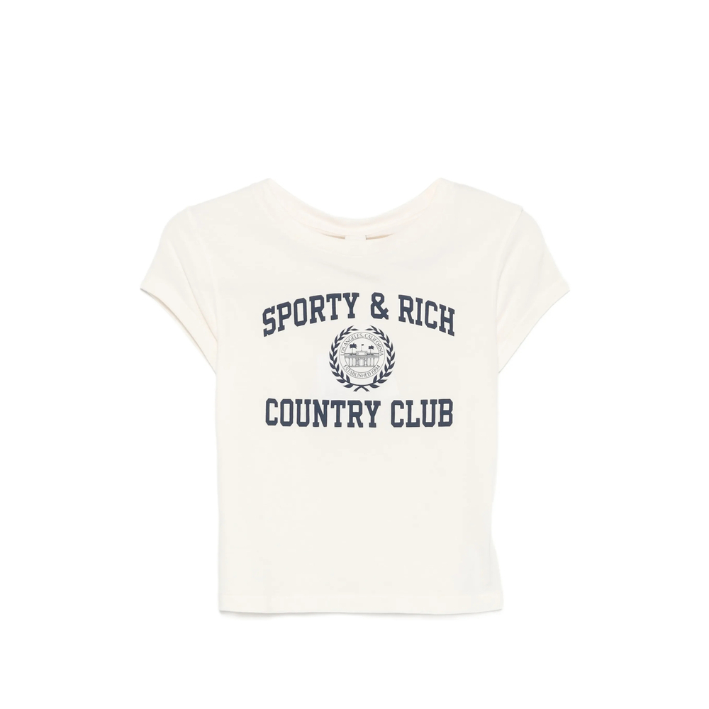 [SPORTY & RICH] T-shirts Short Sleeve FW26 TO11176218WH  ECRU