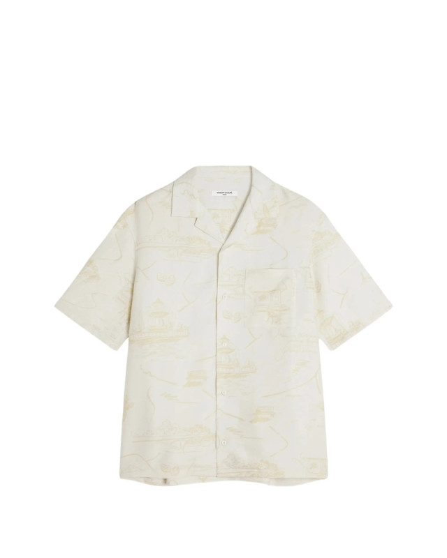 [MAISON KITSUNE] Shirts Short Sleeve SS26 QM00404WW9103  BEIST