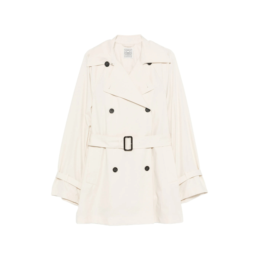 [TOTEME] Trench Coat SS26 262-WRO0288 FB0605-009 STONE