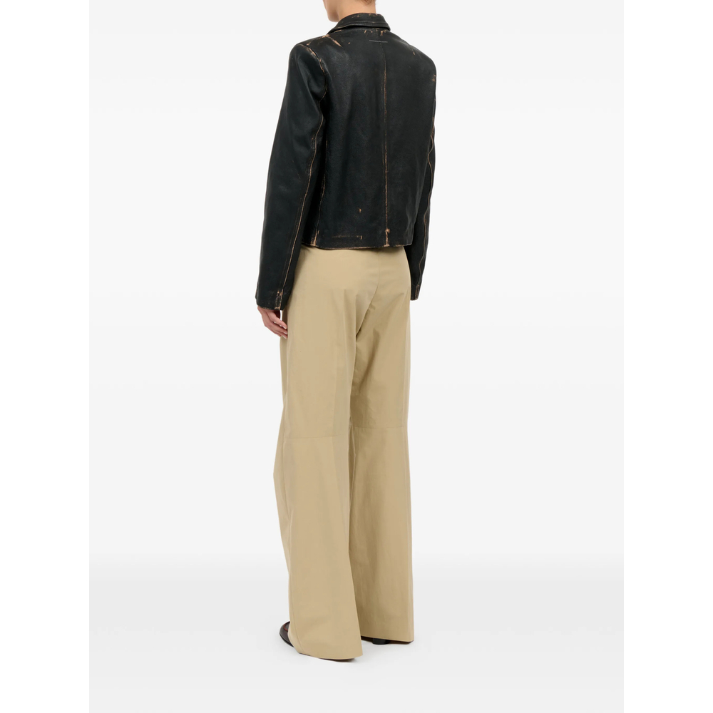 [MM6 Maison Margiela] Leather Jacket SS26 M07021 S62AN0182 900