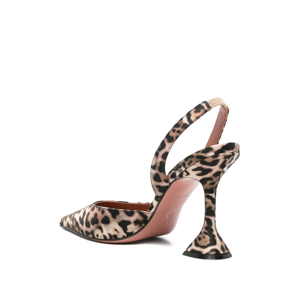 [Amina Muaddi] Sandals SS26 HOLLI SLING 95 LEOPA