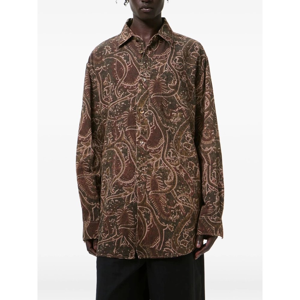 [Our Legacy] Shirts Long Sleeve SS26 M2262VSP  SNAKE