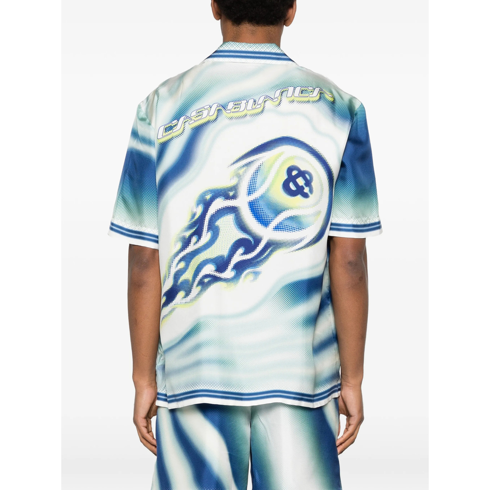 [Casablanca] Shirts Short Sleeve SS26 SP26-SH-003 06 FLATE