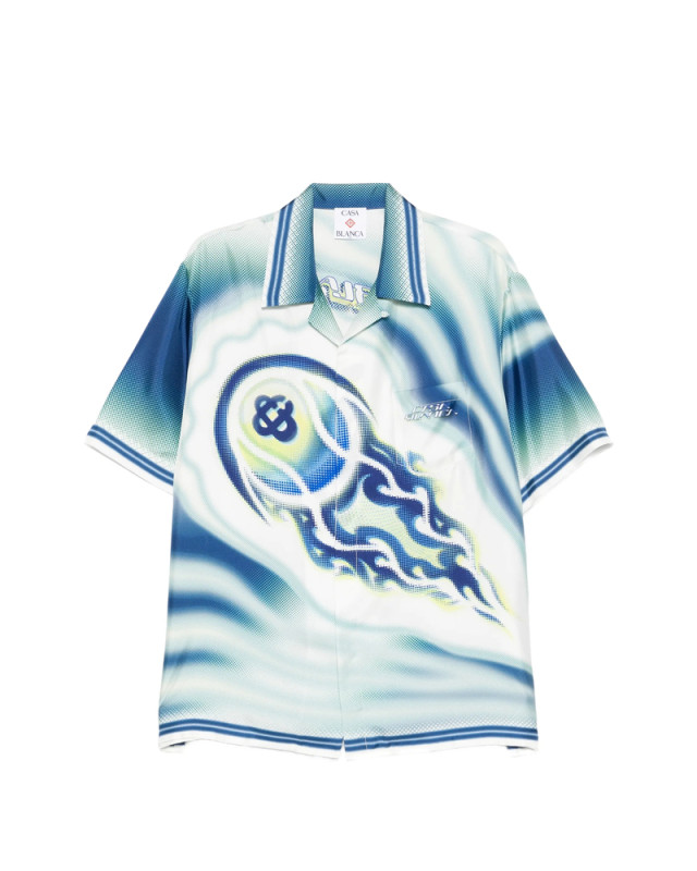 [Casablanca] Shirts Short Sleeve SS26 SP26-SH-003 06 FLATE