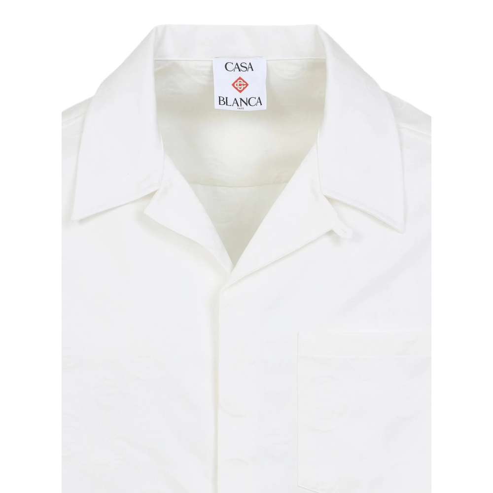 [Casablanca] Shirts Short Sleeve SS26 SP26-SH-228 01 WHMON