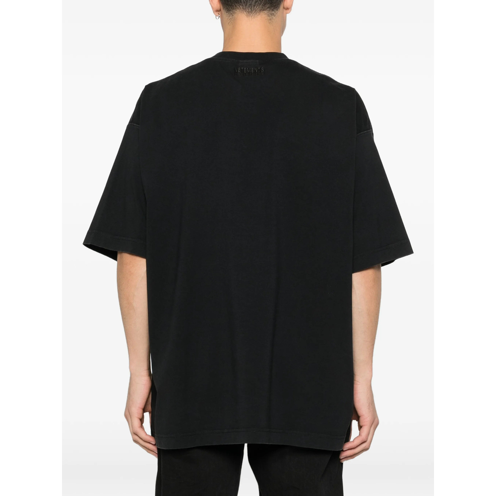 [Vetements] T-shirts Short Sleeve SS26 ME76TR225B  BLACK